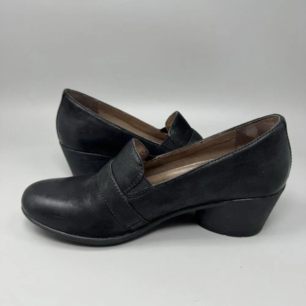 Dansko Rosalie Size 9.5 US Women's Black Leather Shoes Arch Support